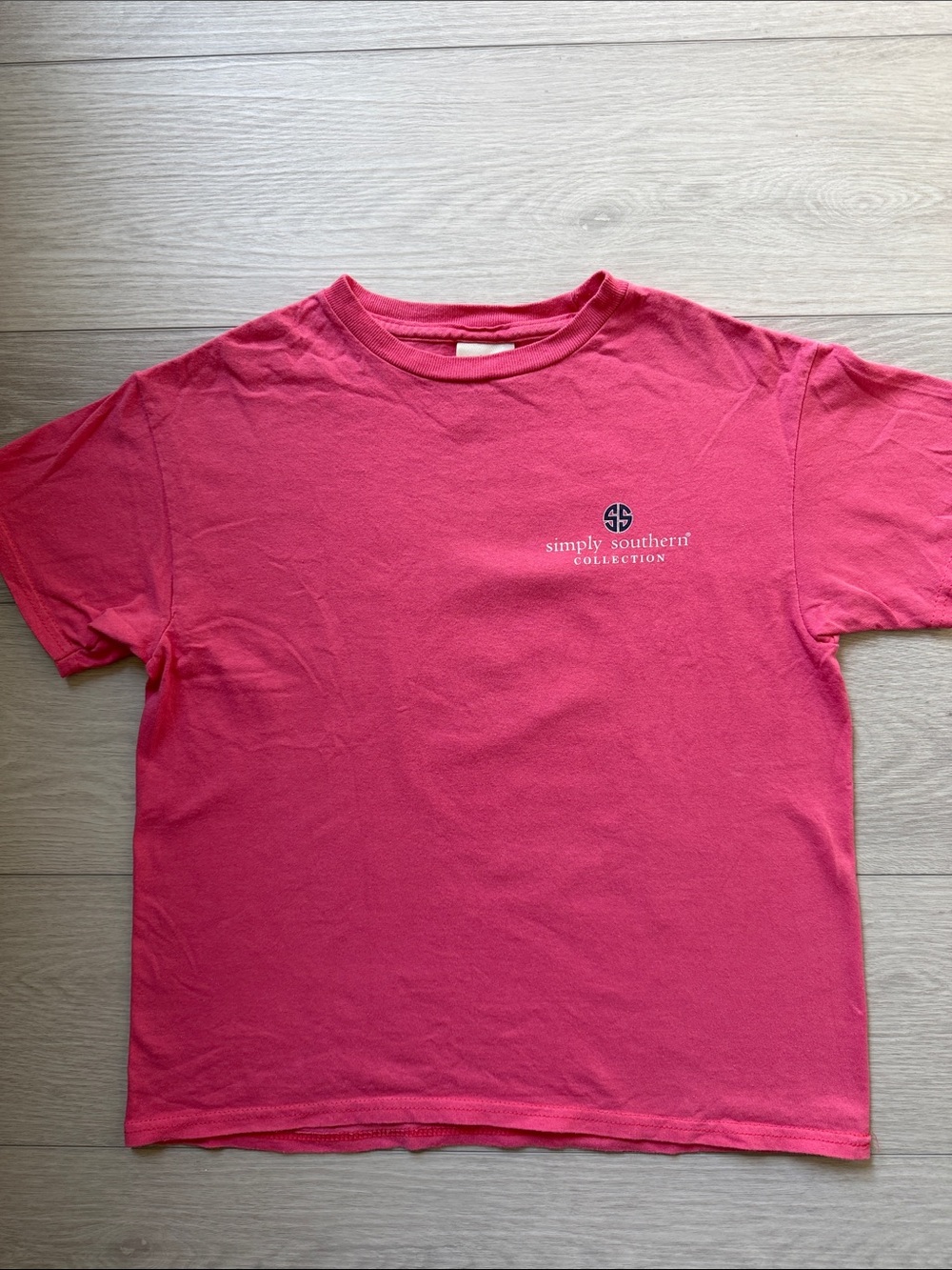 Simply Southern Girls Pink Short Sleeve Logo Tee